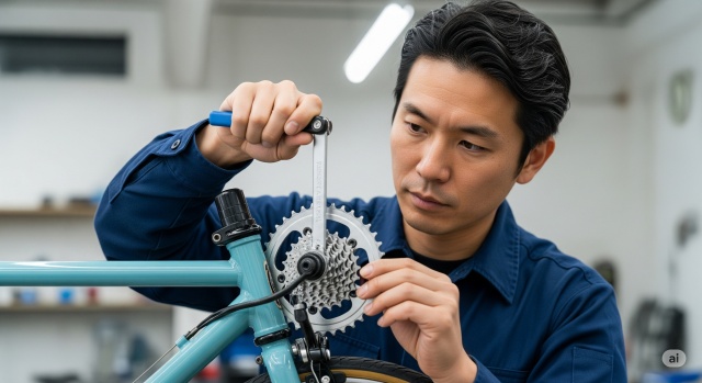 チェーンリングを大型化する手順