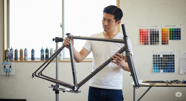 自転車のフレーム塗装の費用相場