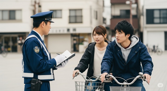 自転車の二人乗り禁止はいつから罰則がある?