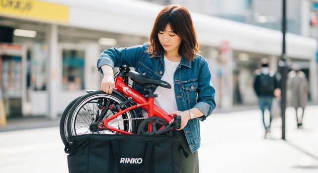折りたたみ自転車の正しい輪行袋の入れ方とは