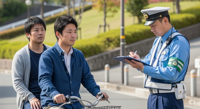 自転車の二人乗りで罰金が科されるケース