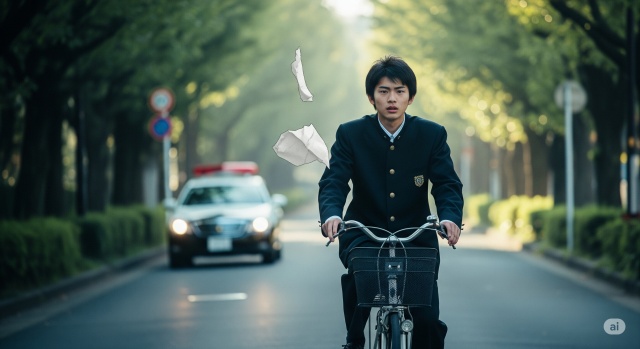 中学生や高校生の自転車信号無視は処分される？