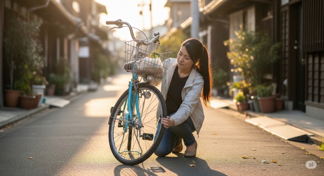 ママチャリのタイヤを太くする前に知るべき基本