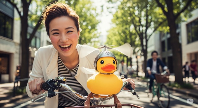 自転車にアヒルを付けるのが流行った理由