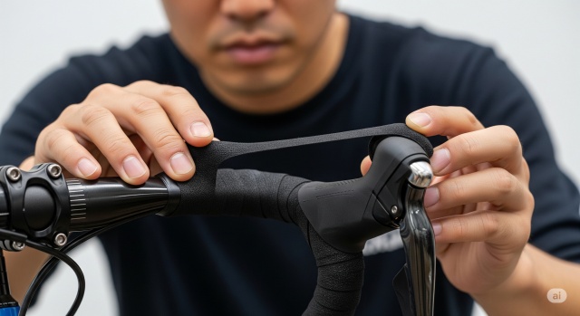 ブルホーンのバーテープ巻き方のコツ