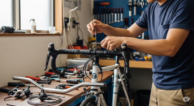 クロスバイクをドロップハンドル化するやり方