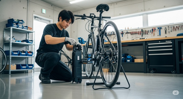 電動自転車のバッテリーの正しい外し方