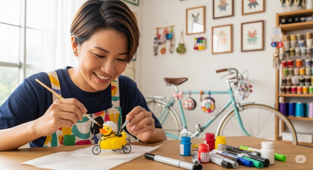 自転車に付けるアヒルを楽しくカスタマイズする方法