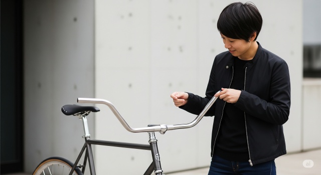 ブルホーンにバーテープを巻かないのもアリ?