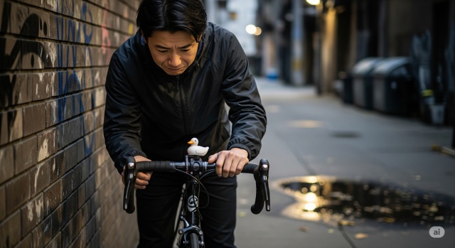 自転車に付けているアヒルが盗まれるって本当?