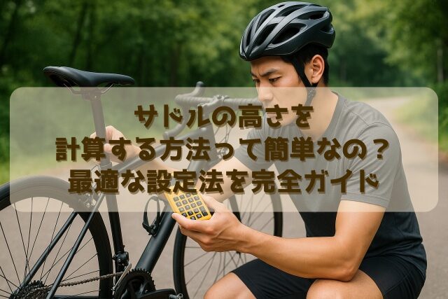 サドルの高さを計算する方法って簡単なの？最適な設定法を完全ガイド