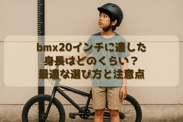 bmx20インチに適した身長はどのくらい？最適な選び方と注意点