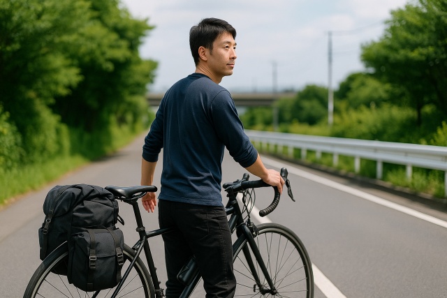 キャリアなしで使える大型サドルバッグ