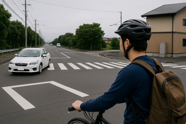 信号のない場所での無理な横断が招く重大事故