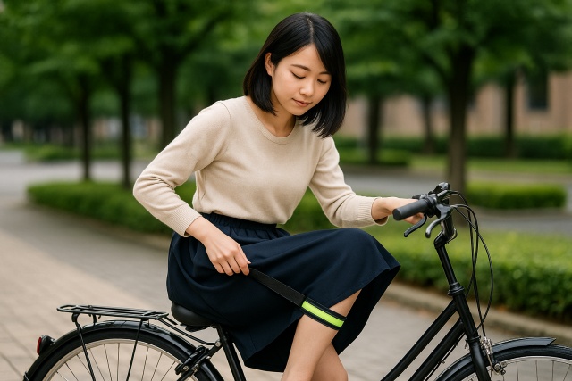 裾止めバンドも代用品として使える