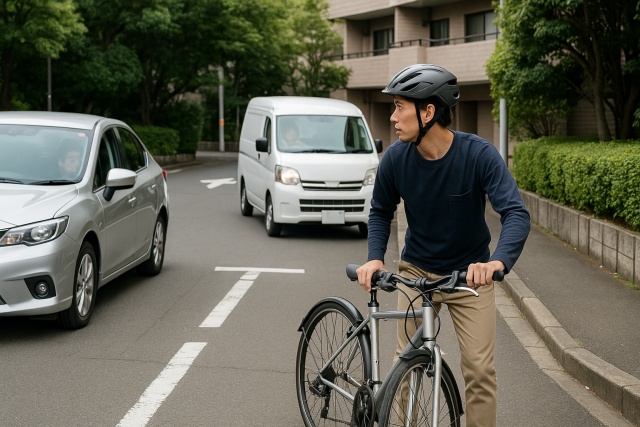 【総括】自転車で交差点以外の右折は避け安全第一で