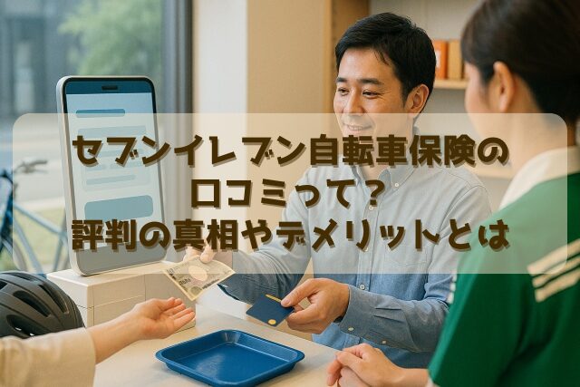 セブンイレブン自転車保険の口コミって？評判の真相やデメリットとは