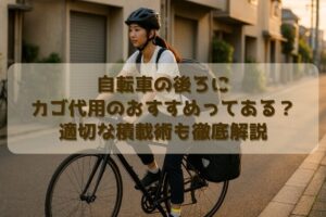 自転車の後ろにカゴ代用のおすすめってある？適切な積載術も徹底解説