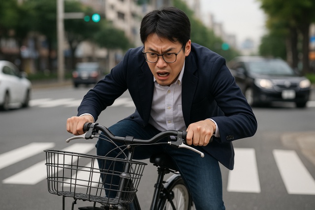 立ち漕ぎは危険！空回りによる事故のリスク