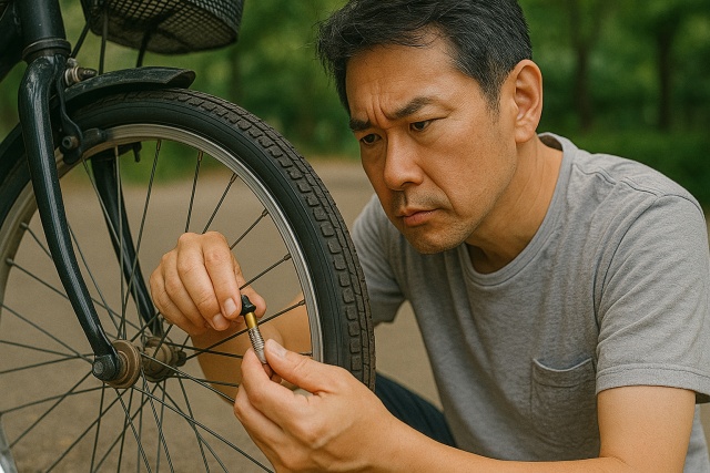自転車バルブキャップの種類とサイズ確認は必須