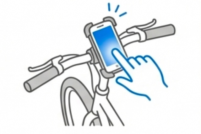 ナビ利用時は必ず安全な場所で停止して操作する習慣