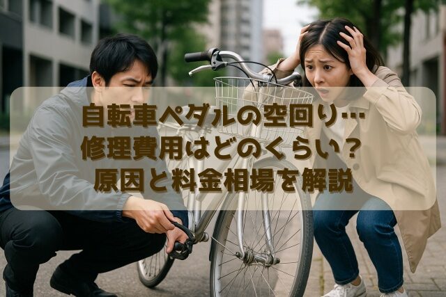 自転車ペダルの空回り…修理費用はどのくらい？原因と料金相場を解説