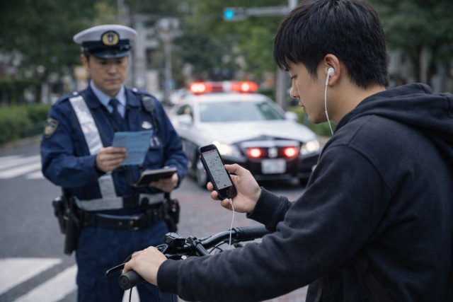 自転車のながらスマホの罰金は12000円に厳罰化