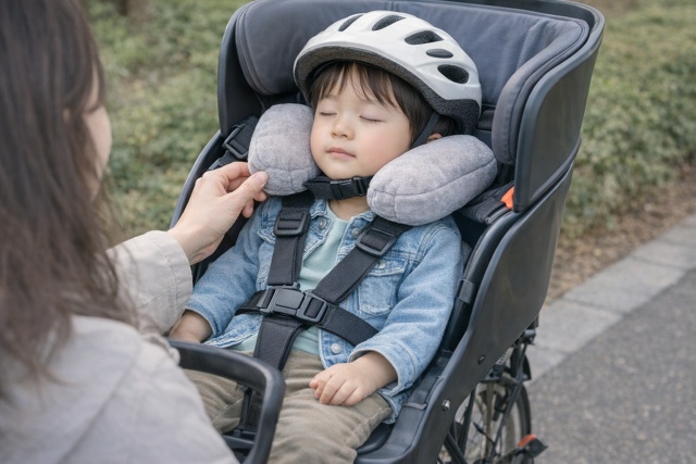 自転車チャイルドシート用クッションを100均で総括