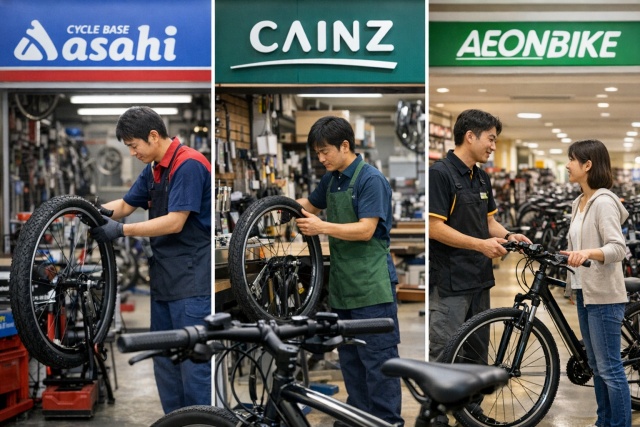 クロスバイクのタイヤ交換の値段と主要店舗の相場比較