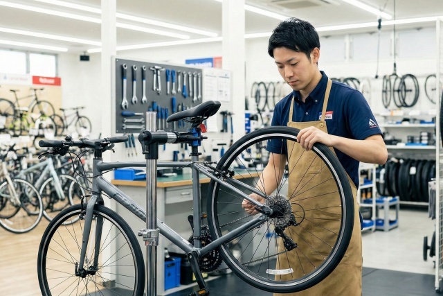 サイクルベースあさひなど店舗別の工賃比較