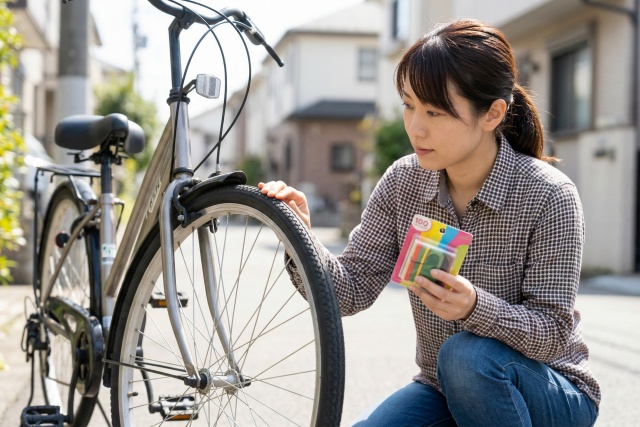 自転車のタイヤのひび割れ補修を100均でする総括