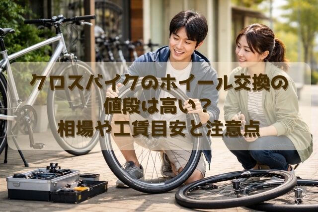 クロスバイクのホイール交換の値段は高い？相場や工賃目安と注意点