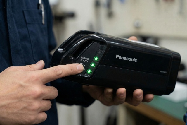 パナソニック製バッテリーの点滅診断と対処法