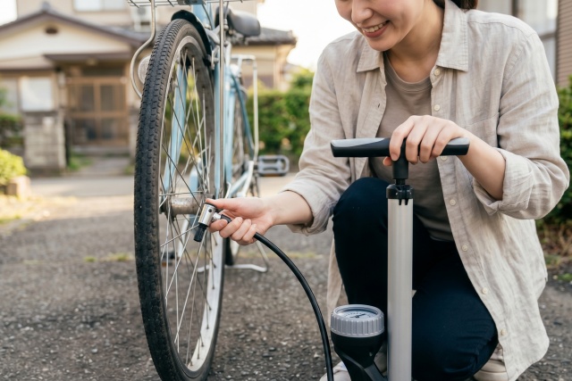 パンクのリスクを減らす適正空気圧の管理