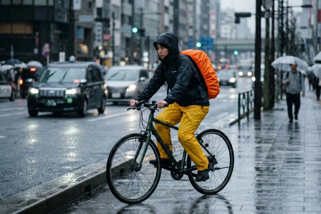 雨の日の自転車10キロ走行を安全に継続するルール