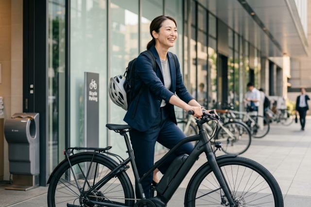 電動自転車で10キロの坂道もしんどい思いをせず走る