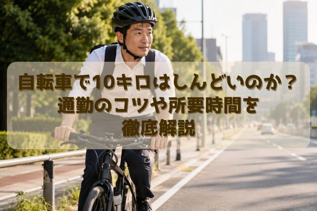 自転車で10キロはしんどいのか？通勤のコツや所要時間を徹底解説