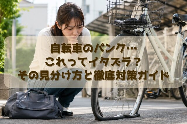 自転車のパンク…これってイタズラ？その見分け方と徹底対策ガイド