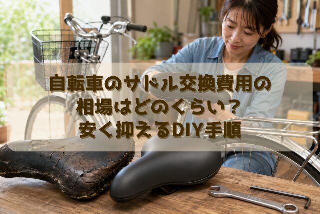 自転車のサドル交換費用の相場はどのくらい？安く抑えるDIY手順