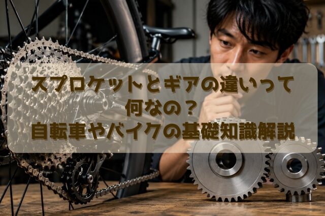 スプロケットとギアの違いって何なの？自転車やバイクの基礎知識解説